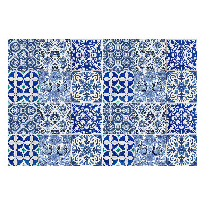 Samolepky na kachličky Kvetinové a geometrické motívy