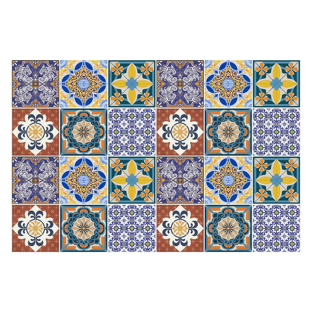 Samolepky na obklady Keramické motívy v aranžmáne