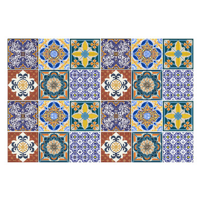 Samolepky na obklady Keramické motívy v aranžmáne