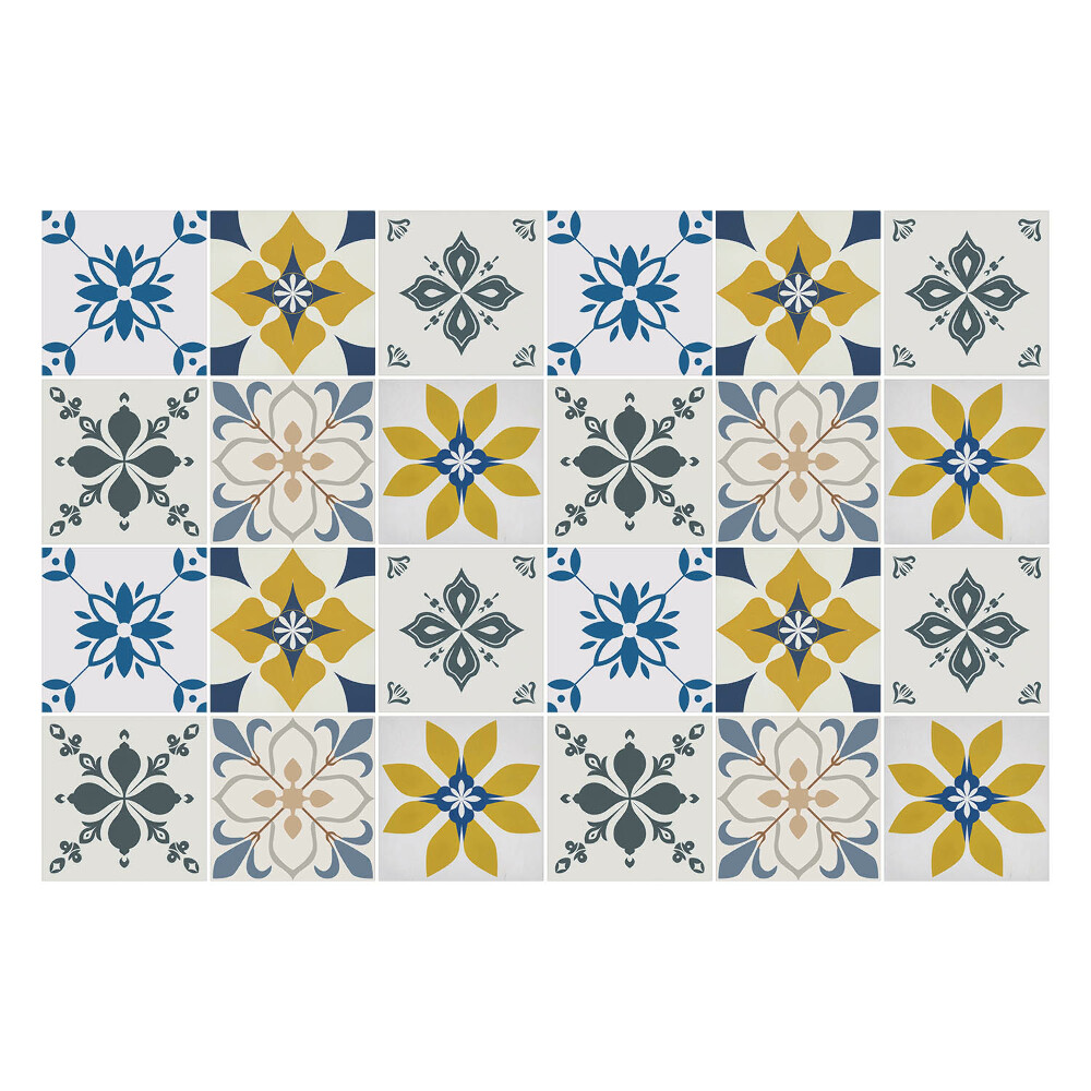 Samolepky na obklady Kvetinové motívy v aranžmáne