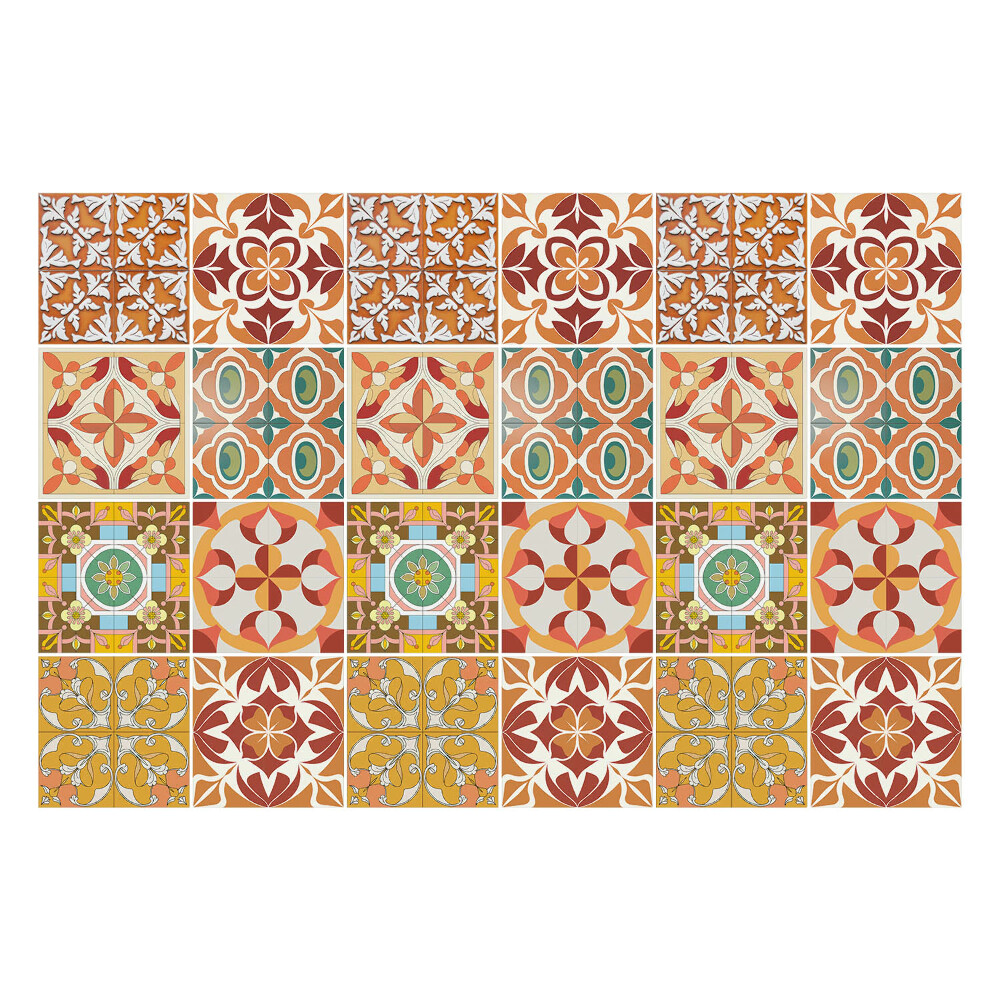 Samolepky na kachličky Vintage zloženie dlaždíc