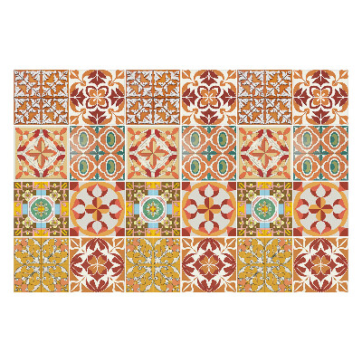 Samolepky na kachličky Vintage zloženie dlaždíc