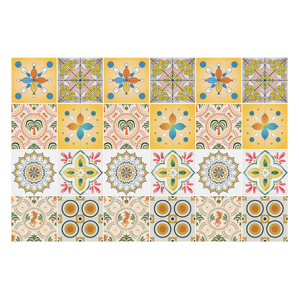 Samolepky na kachličky Tropický dizajn