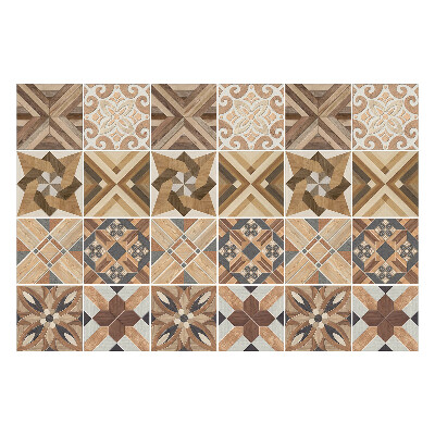 Nálepky na dlaždice Drevená mozaika