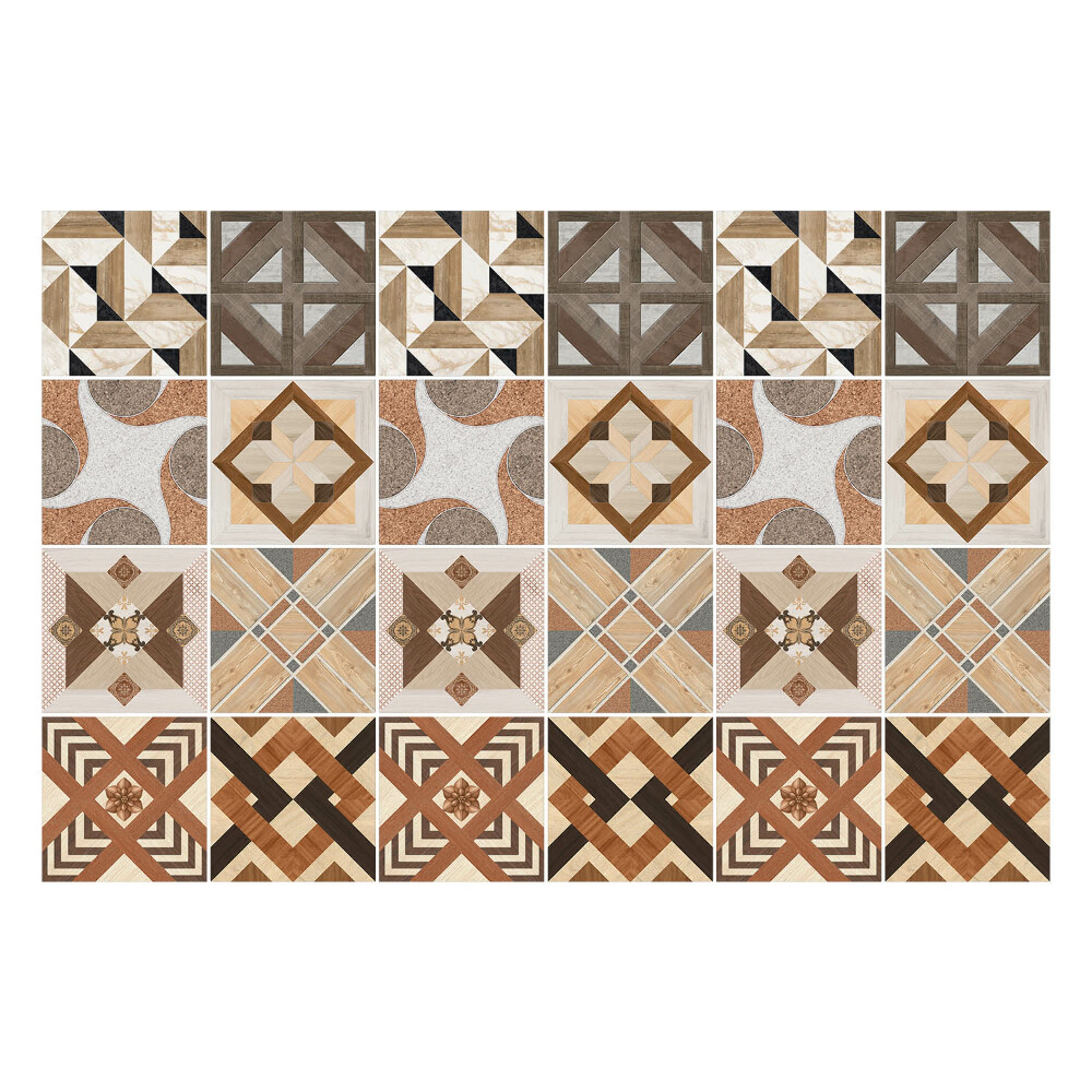 Samolepky na obklady Geometria drevených tvarov