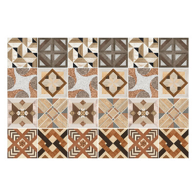 Samolepky na obklady Geometria drevených tvarov