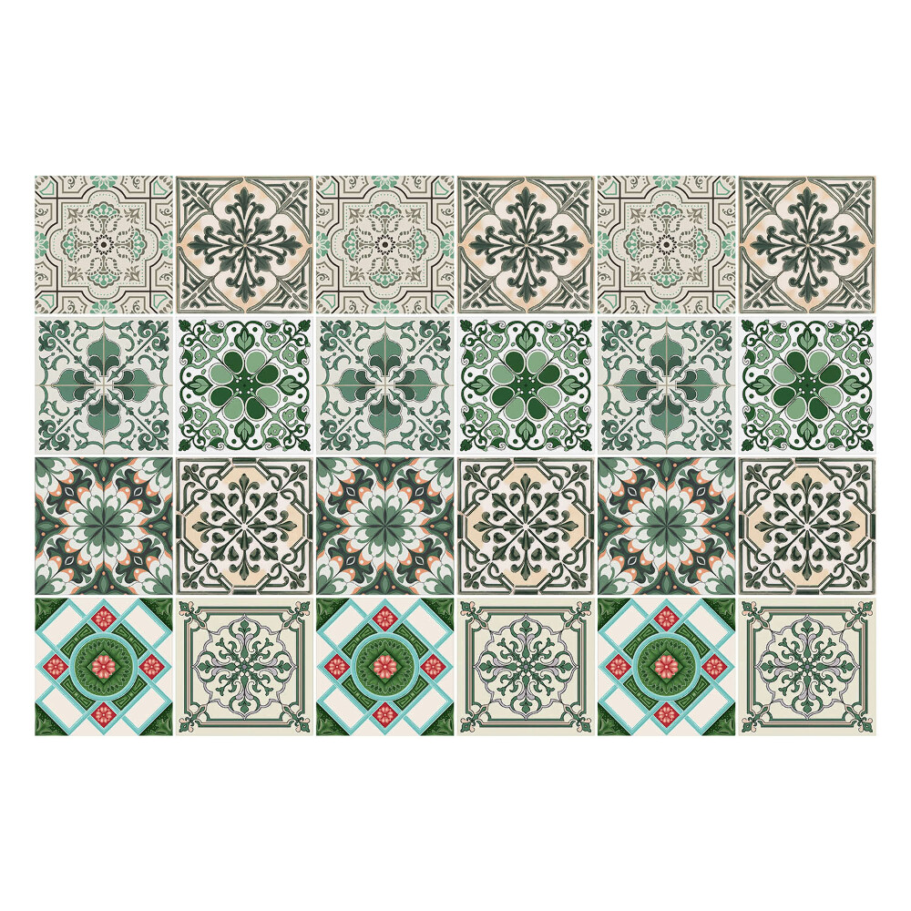 Samolepky na kachličky Orientálne kvetinové motívy