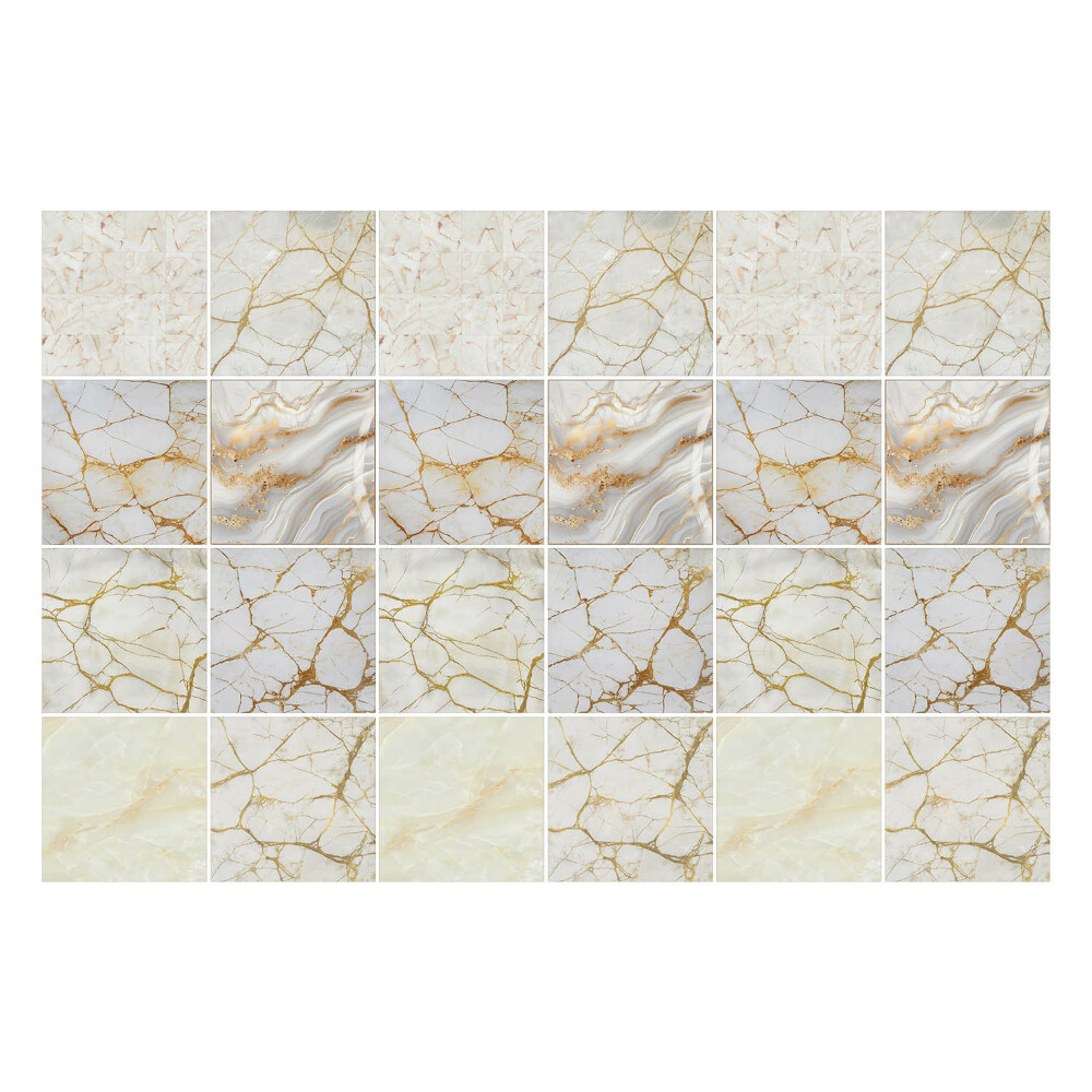 Samolepky na kachličky Elegantné mramorové motívy