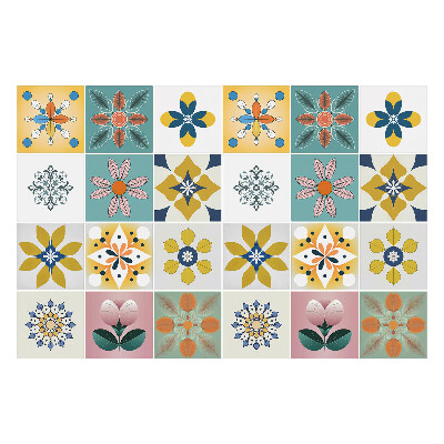 Nálepky na dlaždice Kvetinové motívy v aranžmáne