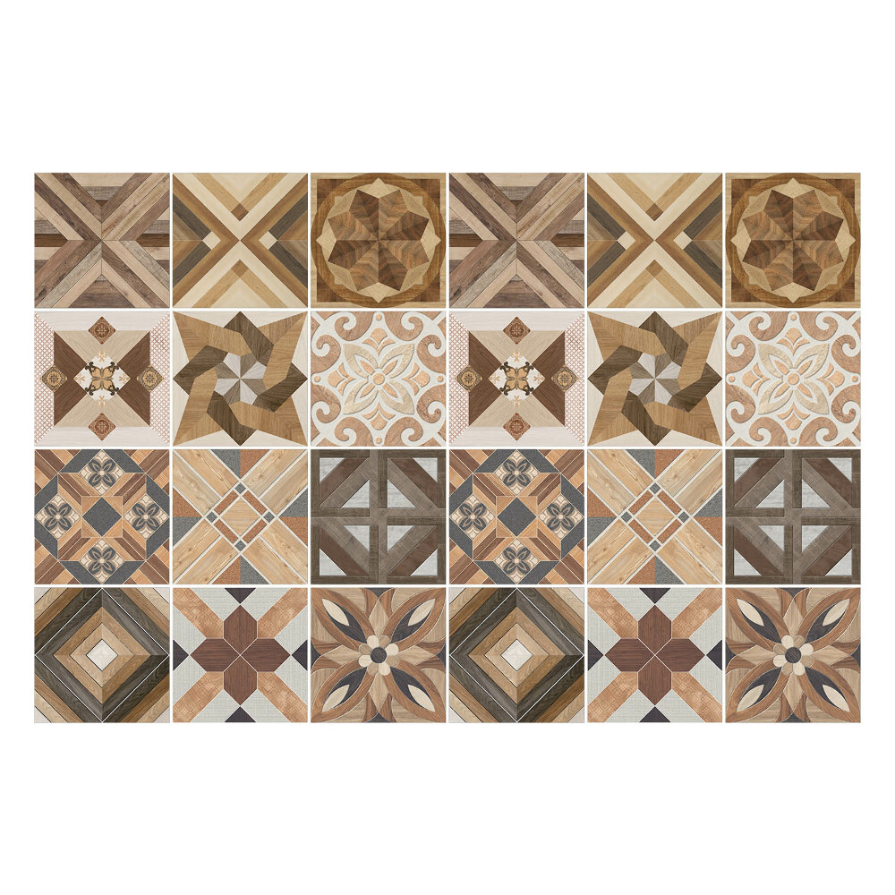 Samolepky na kachličky Drevené tvary