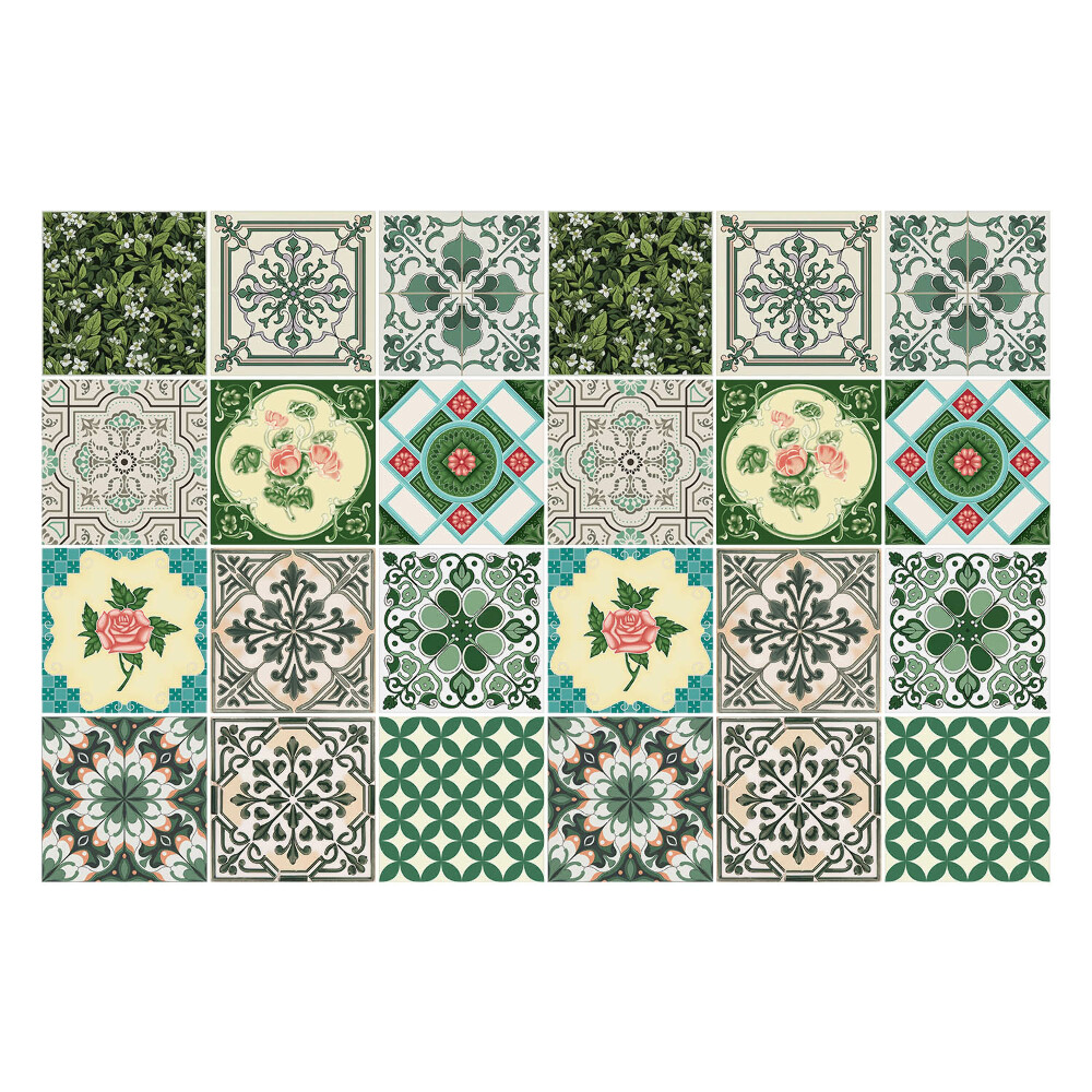 Samolepky na obklady Kvetinové motívy a listy