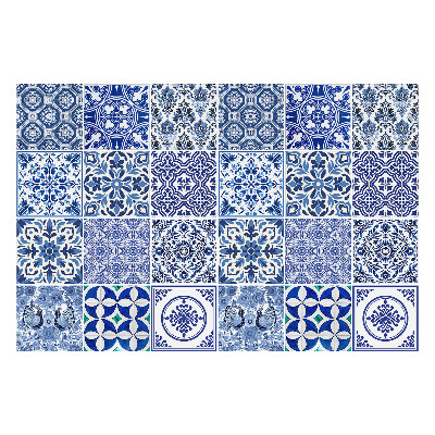 Nálepky na dlaždice Kvetinové a geometrické motívy