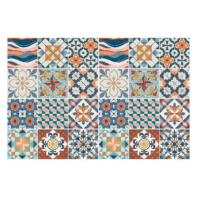 Samolepky na kachličky Farebné orientálne motívy