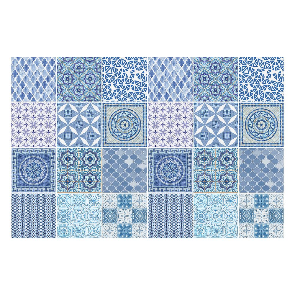 Samolepky na obklady Keramické zdobené dlaždice