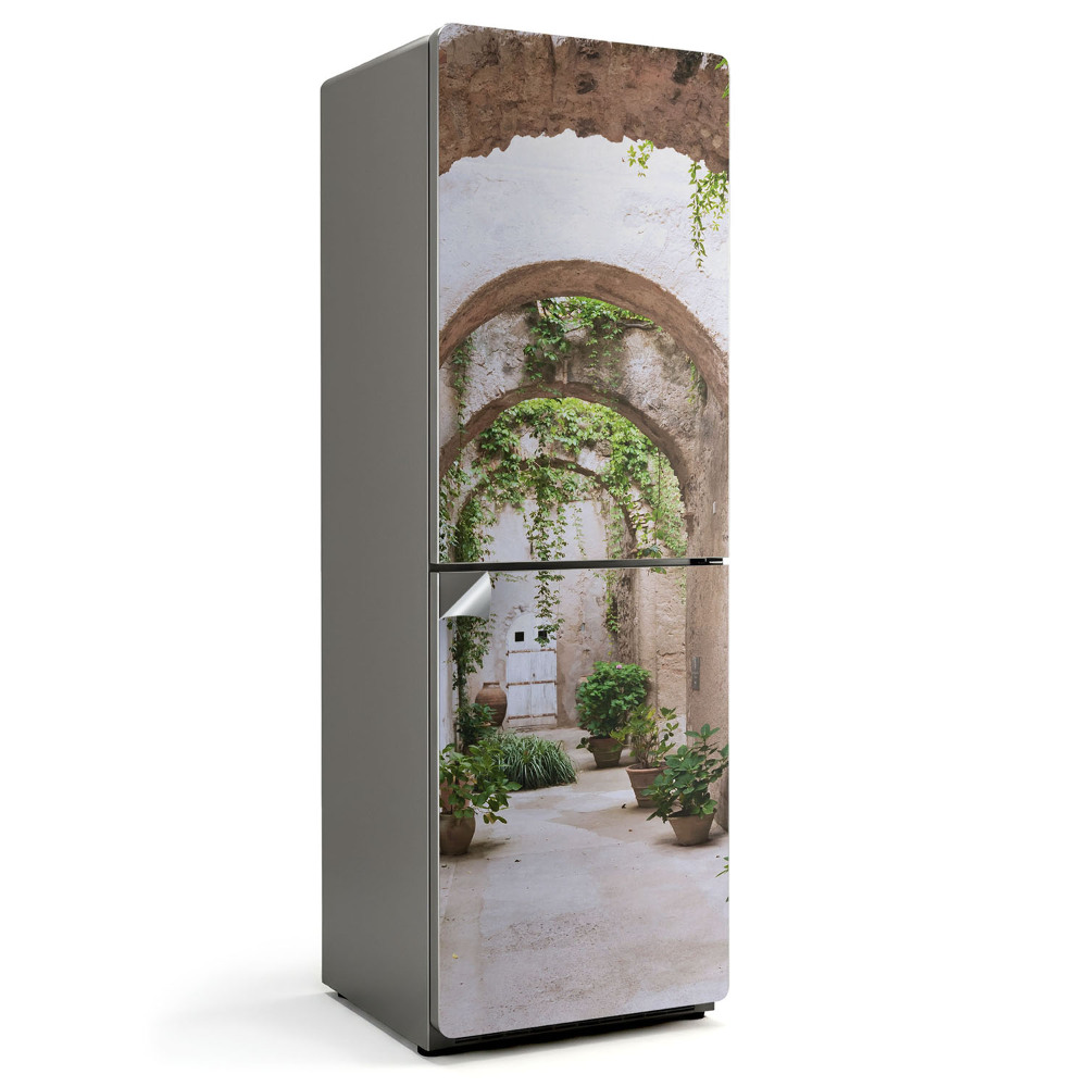 Samolepiaca nálepka na chladničku Zelená chodba s rastlinami