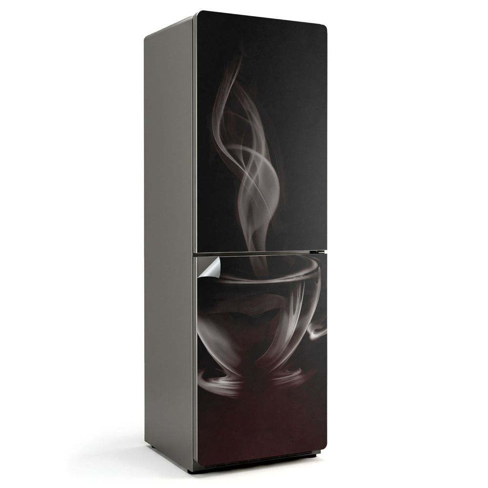 Samolepiaca nálepka na chladničku Pár kávy pláva