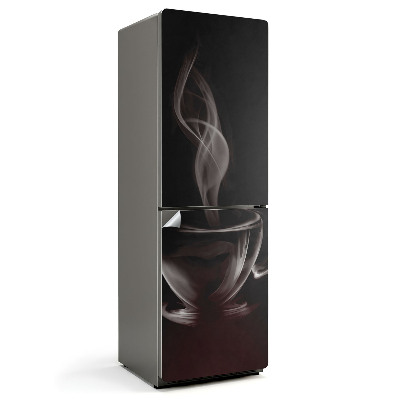 Samolepiaca nálepka na chladničku Pár kávy pláva