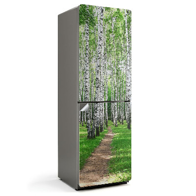 Fototapeta na chladničku Stromová aleja v lese