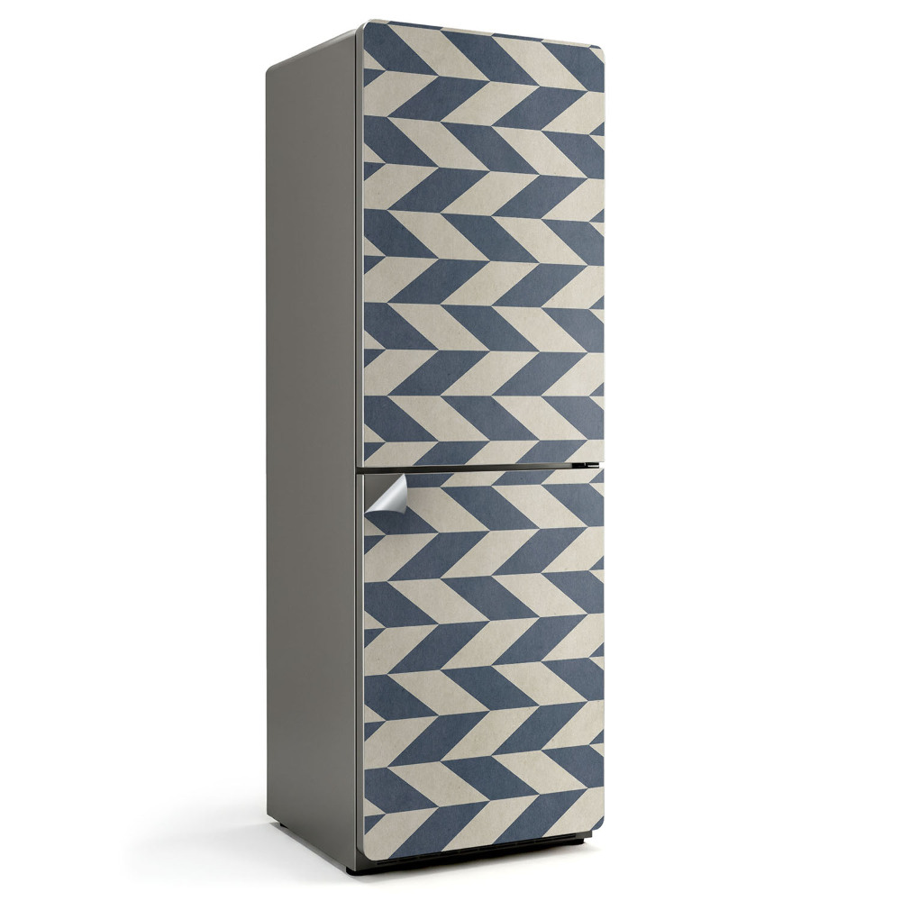 Samolepiaca nálepka na chladničku Cik-cak pruhovaný vzor