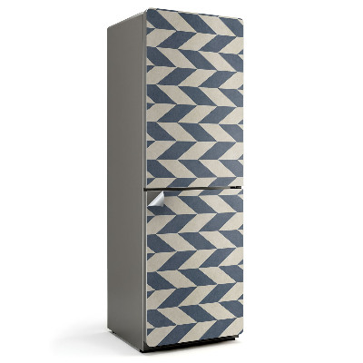 Samolepiaca nálepka na chladničku Cik-cak pruhovaný vzor