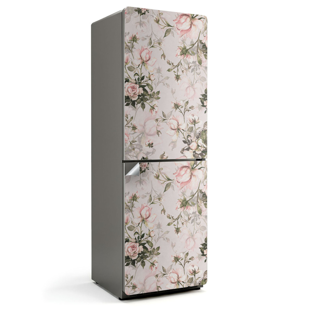 Fototapeta na chladničku Kvetinový vzor s ružami