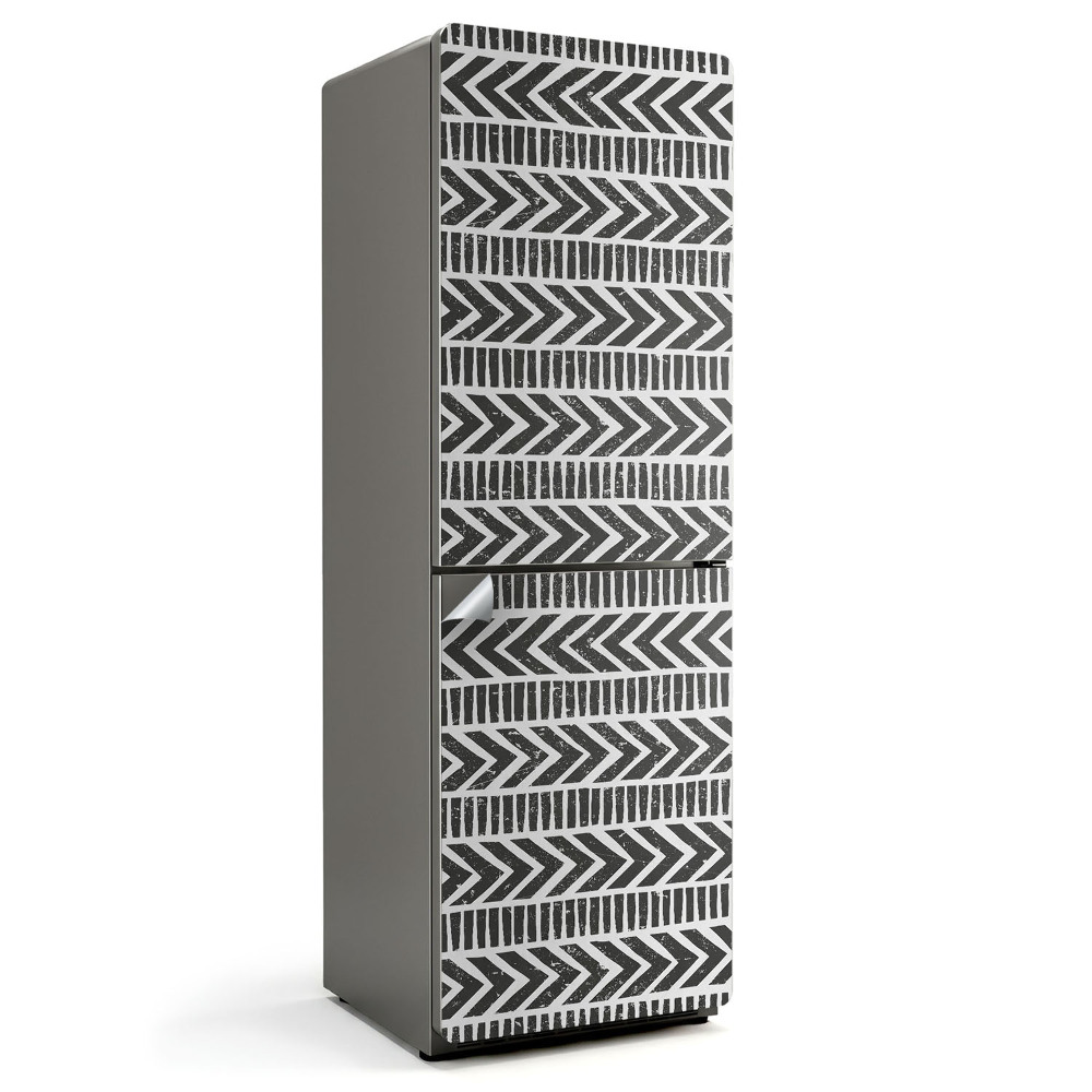 Nálepka na chladničku Vzor s cikcakmi a čiarami