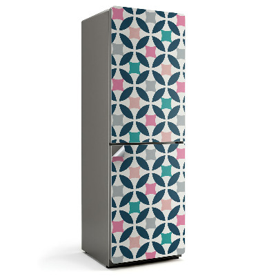 Samolepiaca nálepka na chladničku Geometrický vzor s kruhmi