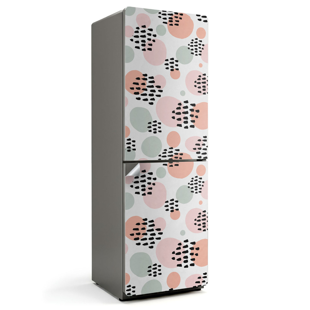 Fototapeta na chladničku Abstraktné tvary a škvrny