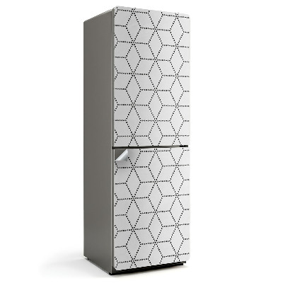 Nálepka na chladničku Diamantový vzor v mriežke