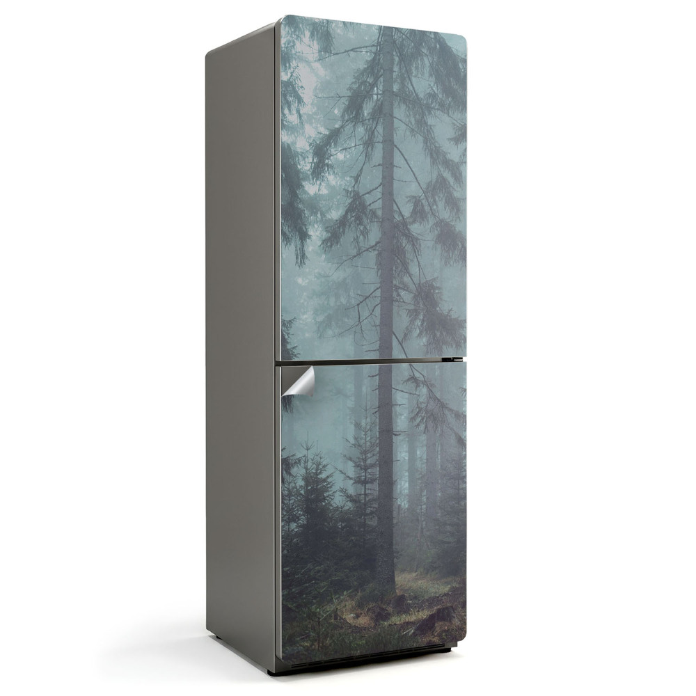 Samolepiaca nálepka na chladničku Hmlisté lesné scenérie