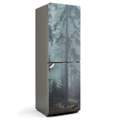 Samolepiaca nálepka na chladničku Hmlisté lesné scenérie