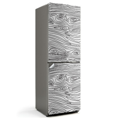 Fototapeta na chladničku Ilustrácia vlnitého dreva