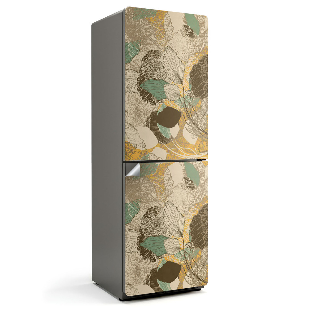 Nálepka na chladničku Prirodzené rastlinné vzory