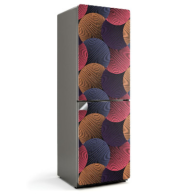 Samolepiaca nálepka na chladničku Vlny s dynamickými líniami