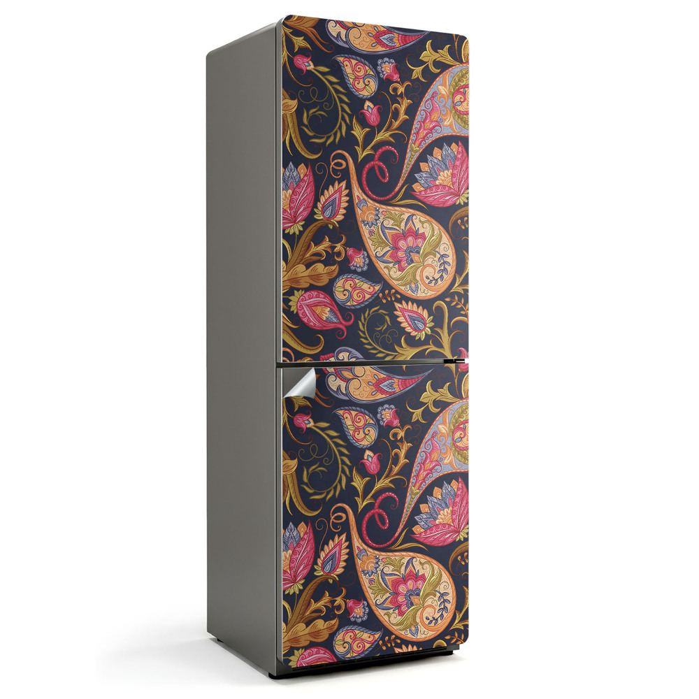 Nálepka na chladničku Rastlinný vzor s ornamentami