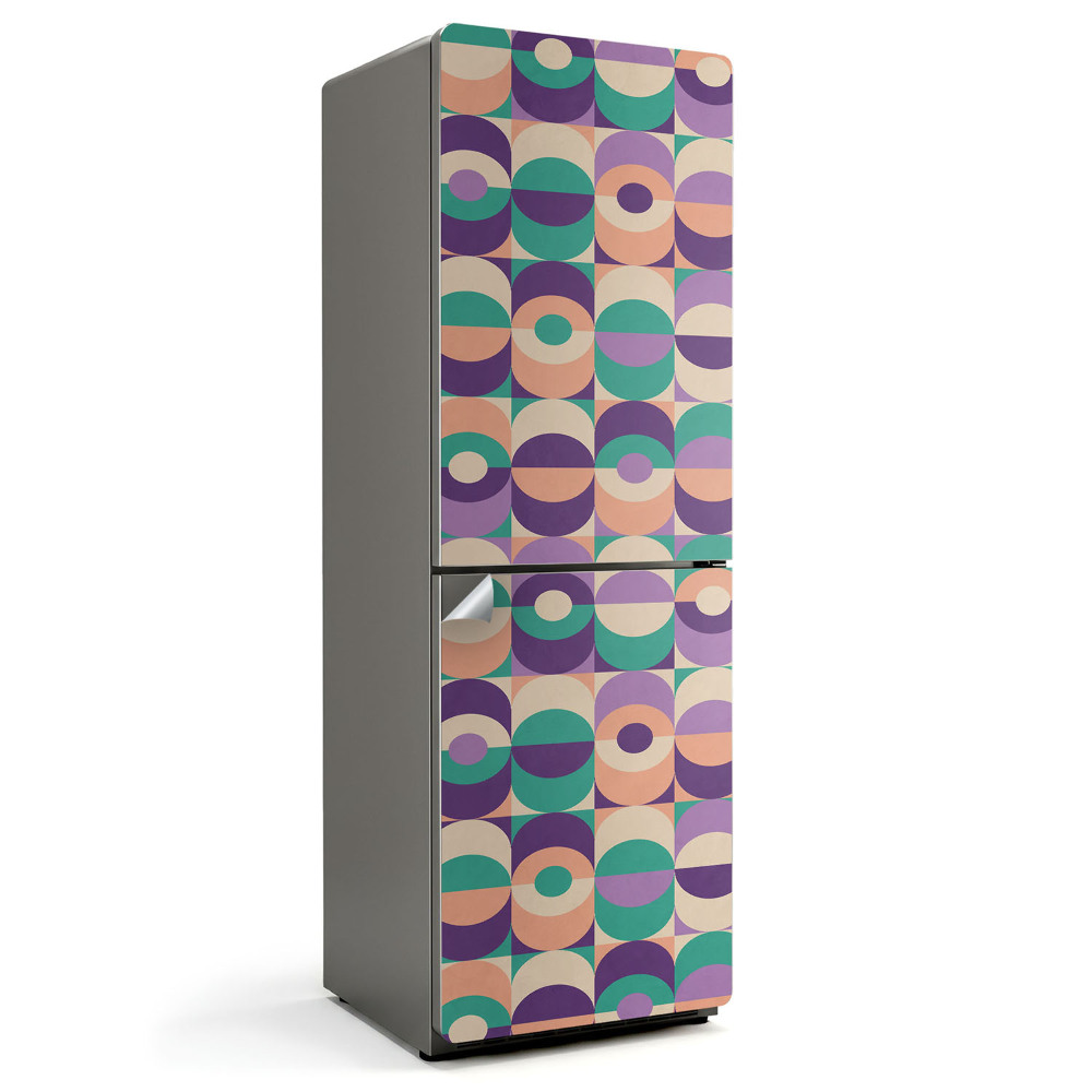 Samolepiaca nálepka na chladničku Geometrické oválne vzory