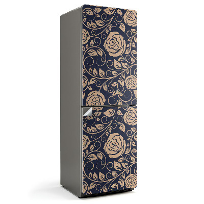 Nálepka na chladničku Kvetinový vzor s listami