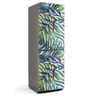 Nálepka na chladničku Listy v intenzívnych vzoroch