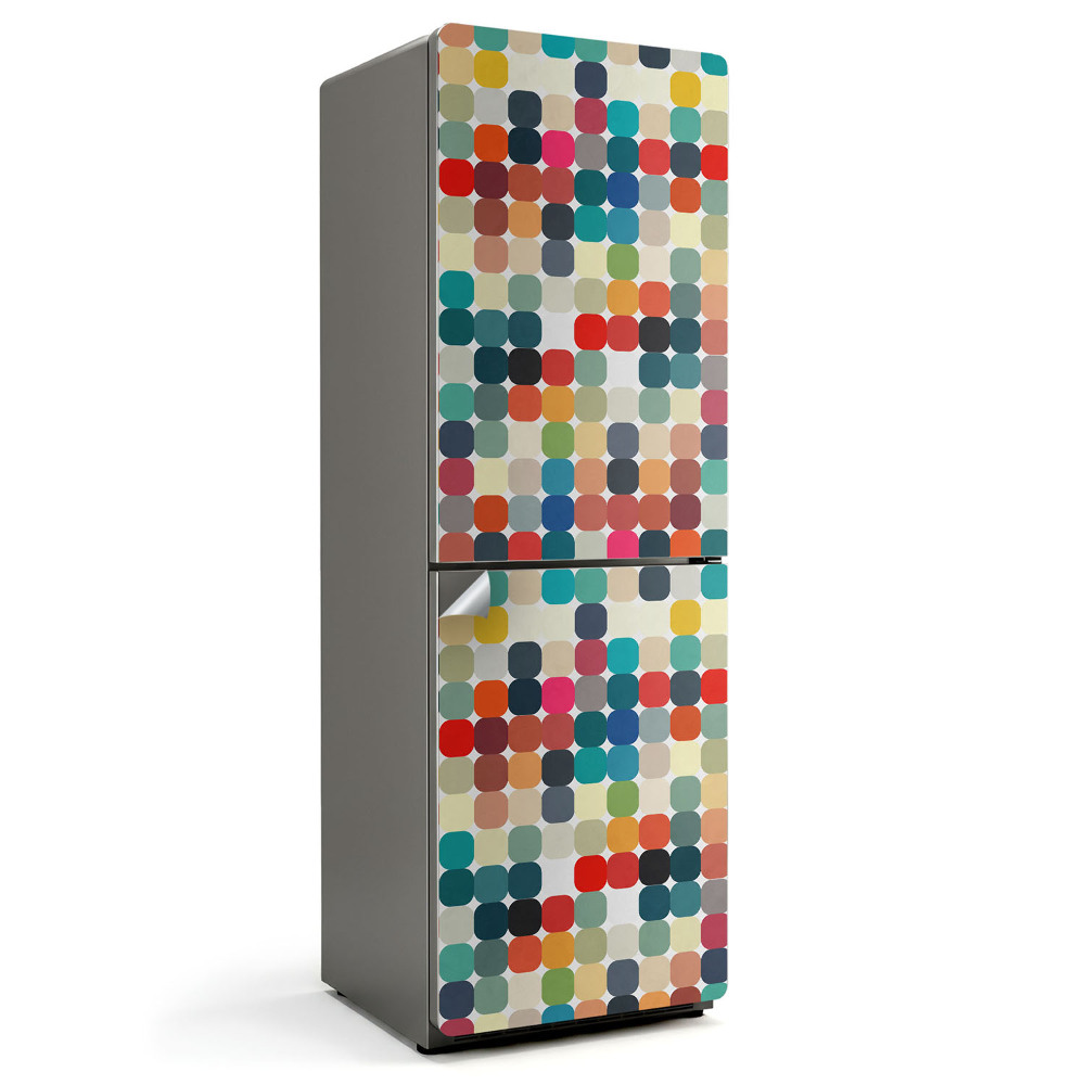 Nálepka na chladničku Farebné oválne vzory