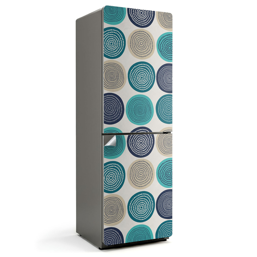 Samolepiaca nálepka na chladničku Kruhové a špirálové vzory