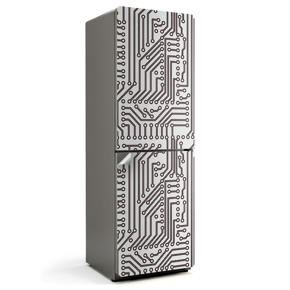 Samolepiaca nálepka na chladničku Vzor elektronického obvodu