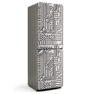 Samolepiaca nálepka na chladničku Vzor elektronického obvodu