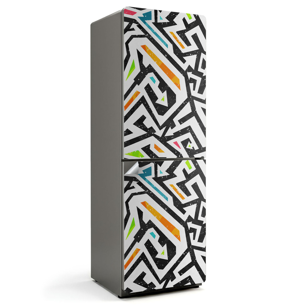 Samolepiaca nálepka na chladničku Abstraktný vzor čiary