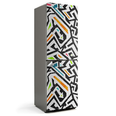 Samolepiaca nálepka na chladničku Abstraktný vzor čiary