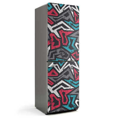 Samolepiaca nálepka na chladničku Dynamické geometrické vzory