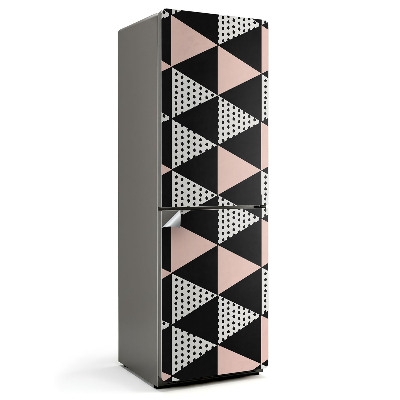 Samolepiaca nálepka na chladničku Geometrický trojuholníkový vzor