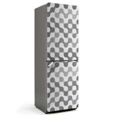 Fototapeta na chladničku Geometrické vlnité kruhy