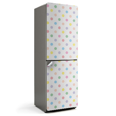 Nálepka na chladničku Pastelové farebné bodky