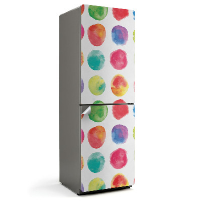 Samolepiaca nálepka na chladničku Farebné kruhy v riadkoch