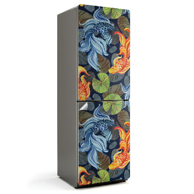 Samolepiaca nálepka na chladničku Vzor s vodnými motívmi